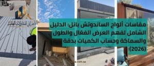 مقاسات ألواح الساندوتش