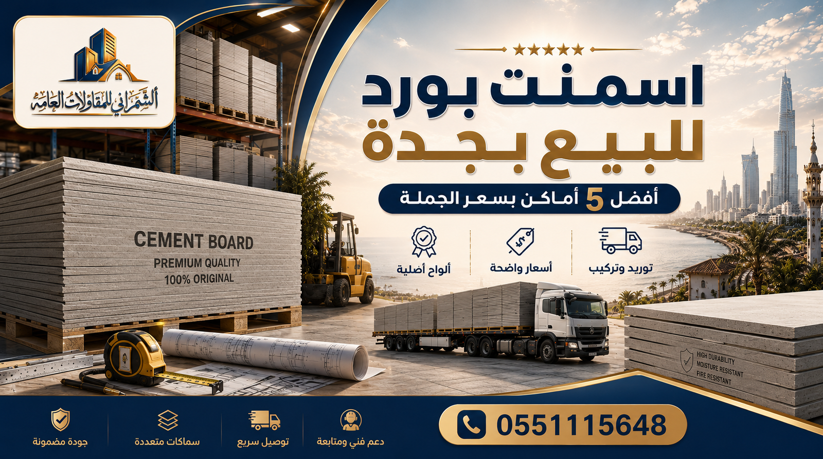 اماكن توفر اسمنت بورد