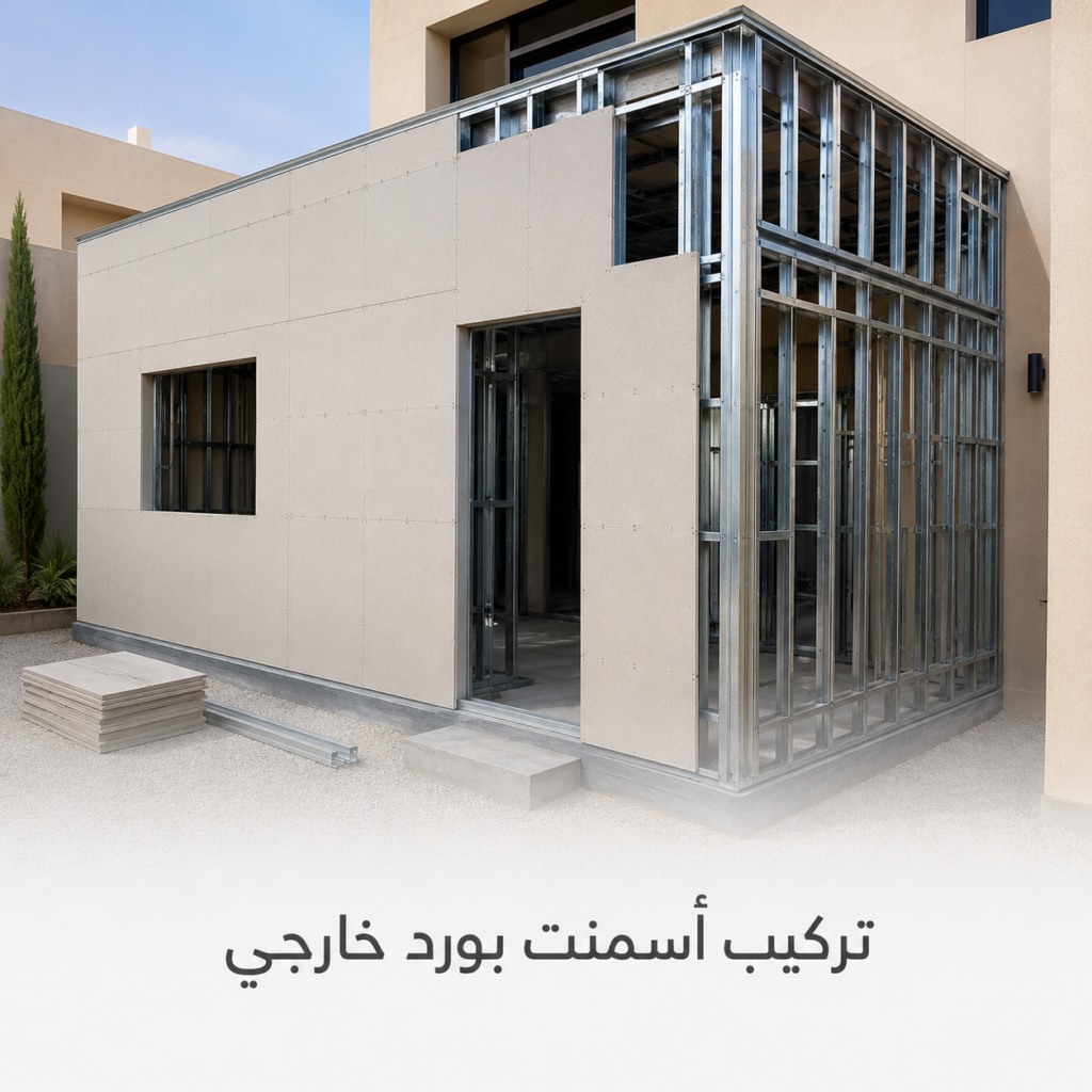 تركيب اسمنت بورد خارجي