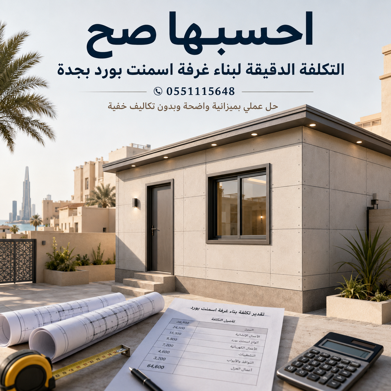 اسعار غرف اسمنت بورد