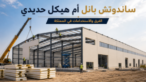ساندوتش بانل أم هيكل حديدي