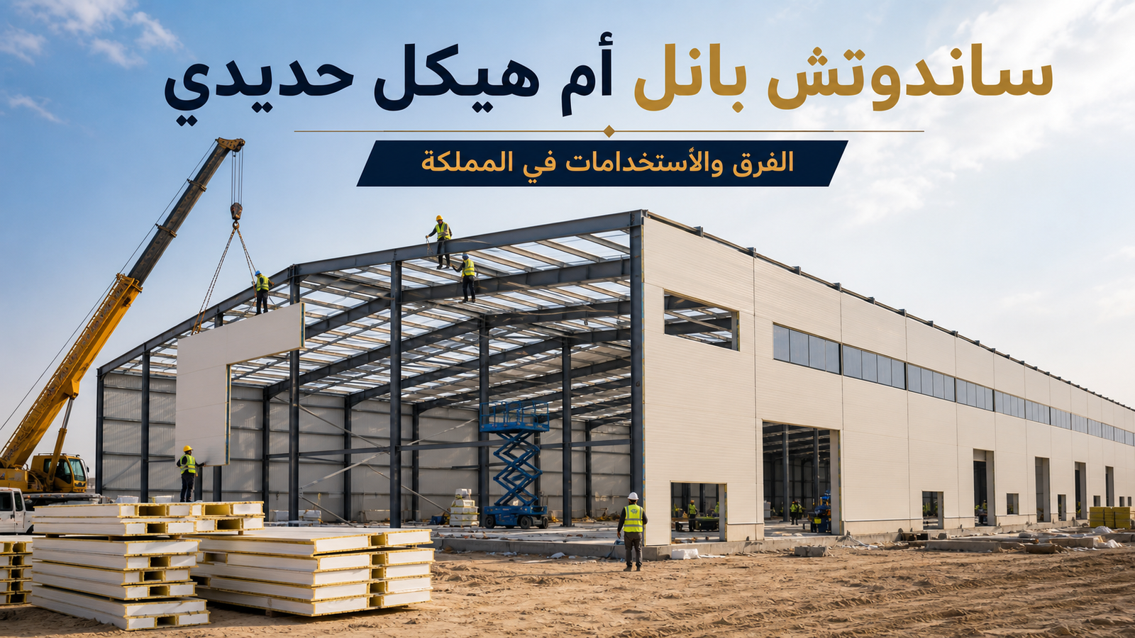 ساندوتش بانل أم هيكل حديدي في السعوديه 