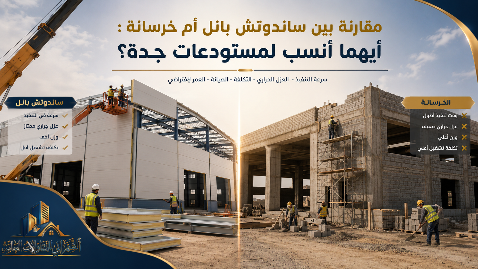 ساندوتش بانل أم خرسانة