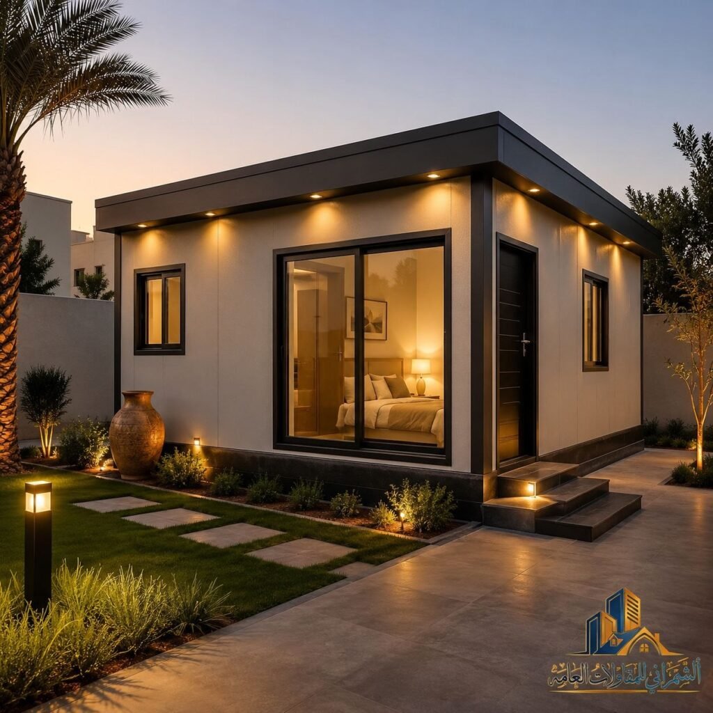 غرفة ساندوتش بانل سكنية بتصميم خارجي حديث