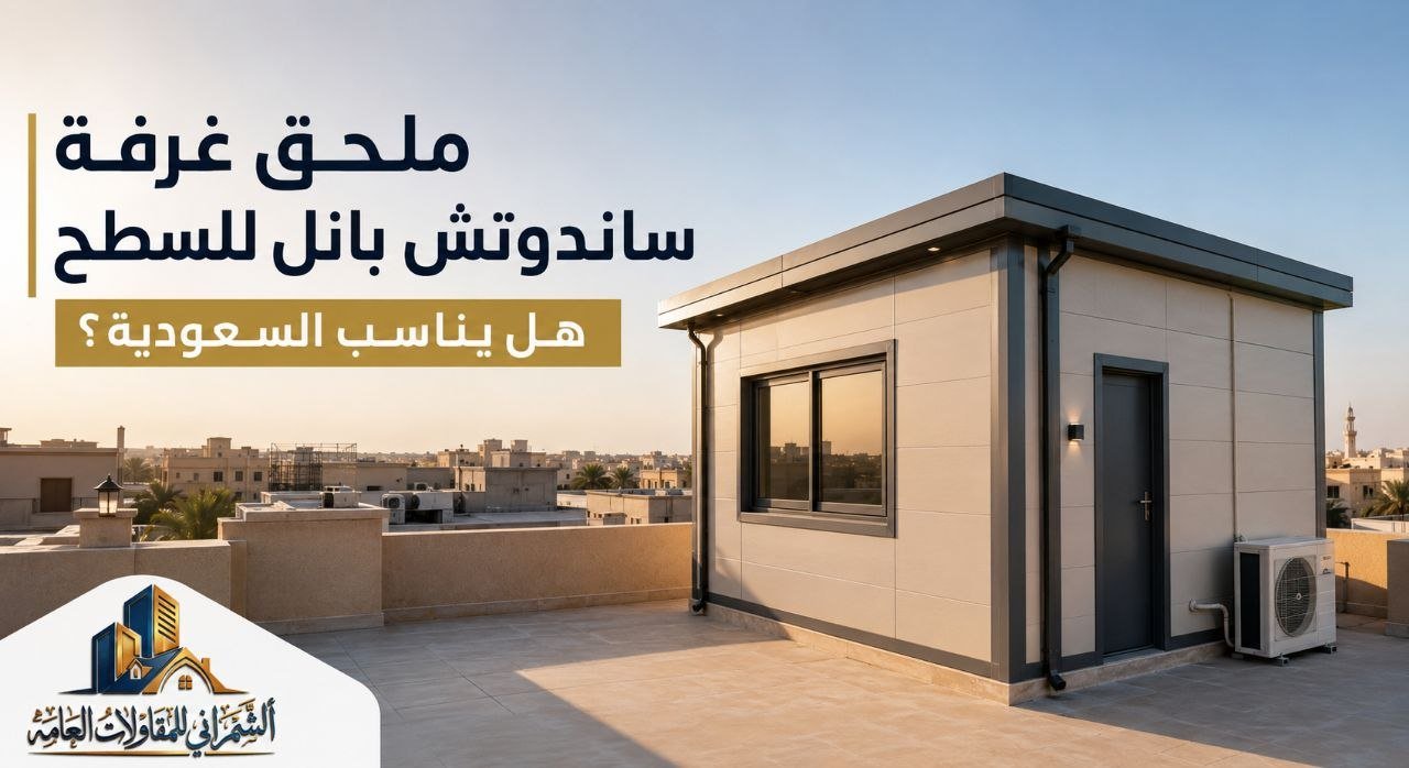 ملحق غرفة ساندوتش بانل للسطح