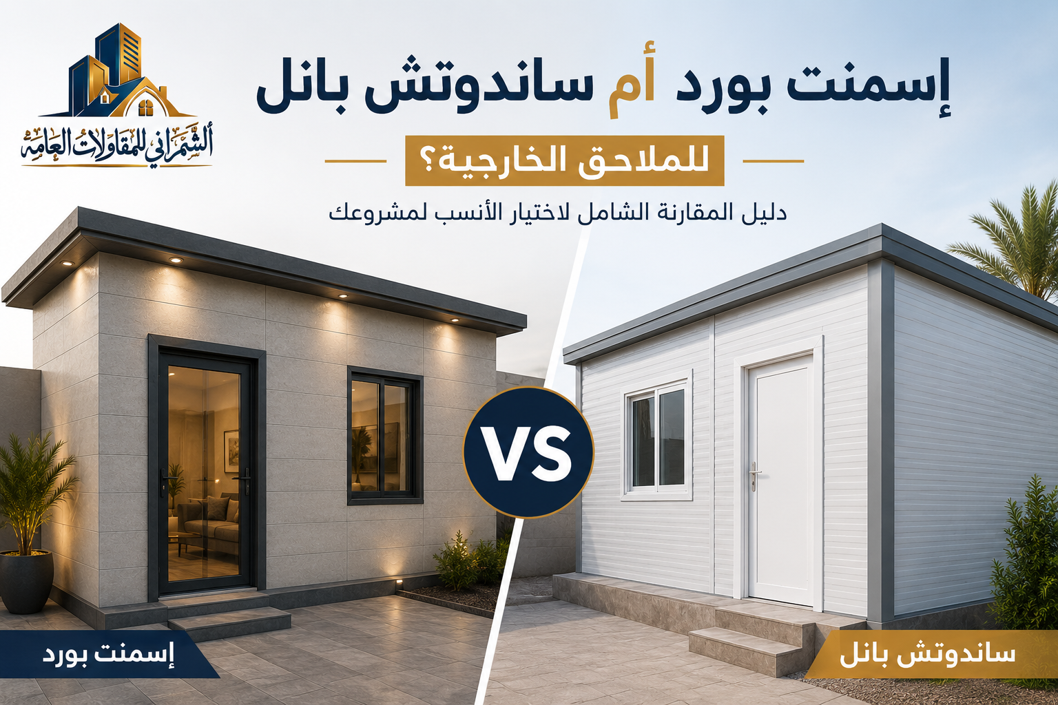 إسمنت بورد أم ساندوتش بانل للملاحق