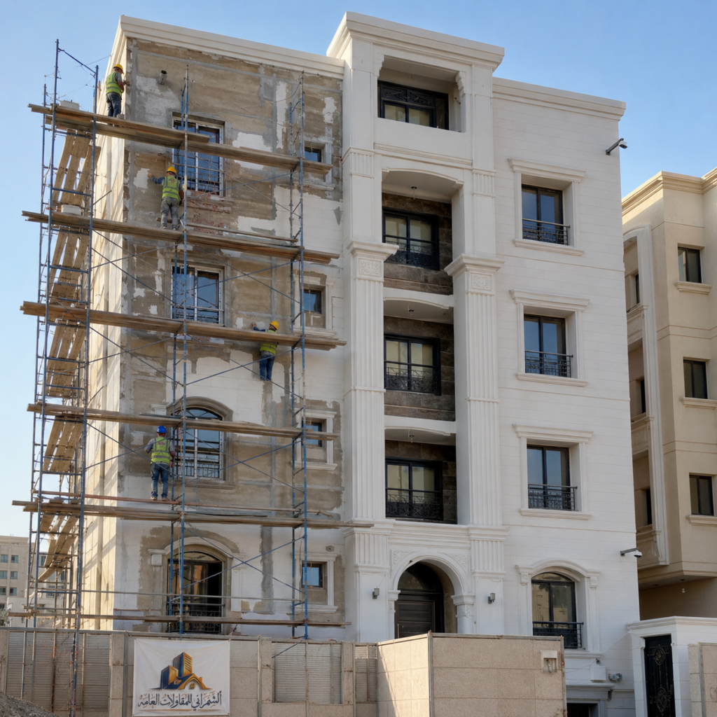 ترميم منزل قبل وبعد التنفيذ بواسطة مقاول متخصص