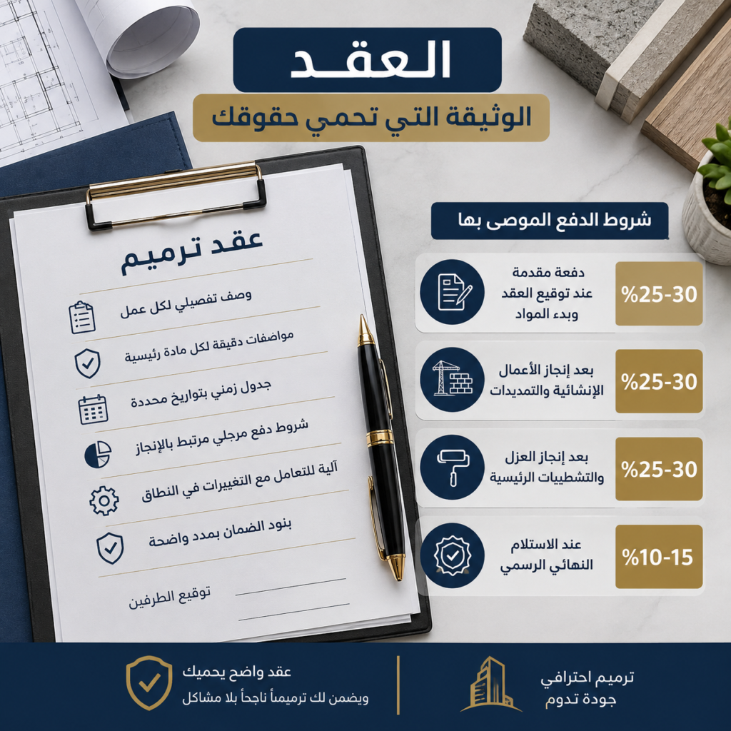 شروط الدفع الموصى بها