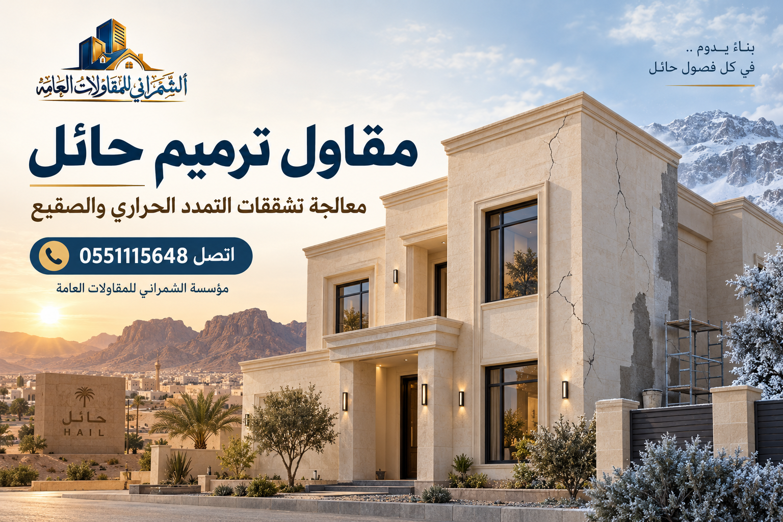 مقاول ترميم حائل